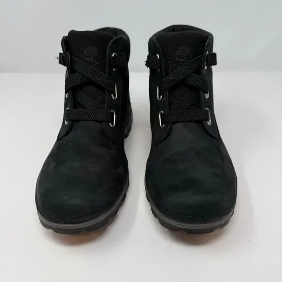 Timberland Hiking Boots Women's 7 Black Suede Leather Hikers Outdoors - Picture 9 of 12